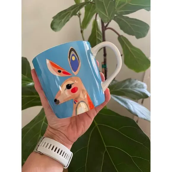 Maxwell & Williams: Pete Cromer Wildlife 12 oz. Ceramic Kangaroo Coffee Mug Cup - Picture 3 of 5